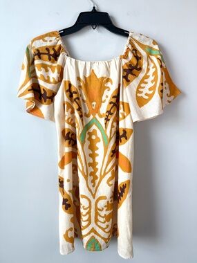 Zara Girls Bohemian Cotton Shift Dress 10 Years 140cm